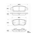 Raybestos ST43 Racing Brake Pads, Mitsubishe Lancer Non-Evo, RC 1037