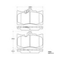 Raybestos ST47 Racing Brake Pads, Lexus GS, FS, Hybrid,IS350, RC 1118