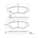 Raybestos ST43 Racing Brake Pads, Cadillac CTS, SRX, Camaro, RC 1337