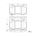 Raybestos ST42 Racing Brake Pads, G37, M35, M37, M56, 370Z, RC 1346