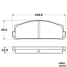 Raybestos ST43 Racing Brake Pads, Fiat, 124, 850, 850 Spider, RC 54.590