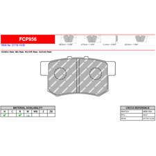 Ferodo FCP956W DS1.11 Competition Brake Pads, Honda Civic Si, CR-Z, Rear