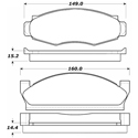 Porterfield R-4 Carbon Kevlar Racing Brake Pad AP D-91 R-4