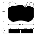 Porterfield R-4 Carbon Kevlar Racing Brake Pad AP 251 R-4