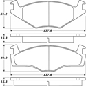 Porterfield R-4 Carbon Kevlar Racing Brake Pad AP 569 R-4