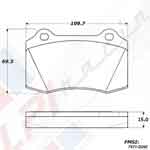 Porterfield R-4 Carbon Kevlar Racing Brake Pad AP 592.15 R-4