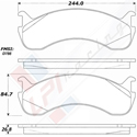 Porterfield R4-S Carbon Kevlar Perf Street Pad AP 786.1 R4-S