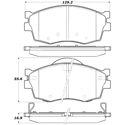 Porterfield R4-S Carbon Kevlar Perf Street Pad AP 1156 R4-S