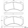 Porterfield R-4 Carbon Kevlar Racing Brake Pad AP 1382 R-4