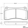 Porterfield R-4 Carbon Kevlar Racing Brake Pad AP 1383 R-4