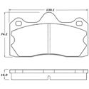 Porterfield R4-S Carbon Kevlar Perf Street Pad AP 1599 R4-S