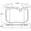 Porterfield R-4 Carbon Kevlar Racing Brake Pad AP 1609.1 R-4