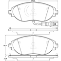 Porterfield R-4 Carbon Kevlar Racing Brake Pad AP 1633 R-4