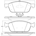 Porterfield R-4 Carbon Kevlar Racing Brake Pad AP 1645 R-4