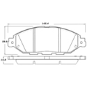 Porterfield R4-S Carbon Kevlar Perf Street Pad AP 1649 R4-S