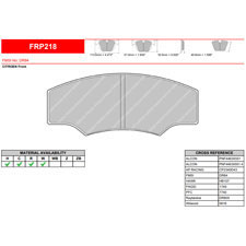 Ferodo FRP218R DS3000 Racing Brake Pads, Alcon H-Type 4463, AP CP2340