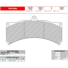 Ferodo FRP3000H DS2500 Performance Brake Pads, AP Racing CP3894 D45