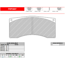 Ferodo FRP3007H DS2500 Performance Brake Pads, Alcon B type - Th. 18.0mm