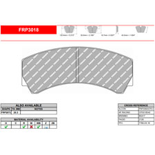 Ferodo FRP3018Z DSUNO Competition Brake Pads, AP CP3215, CP2279, Brembo B54