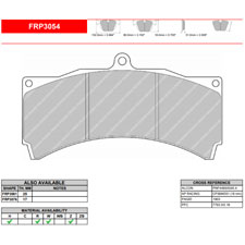 Ferodo FRP3054W DS1.11 Competition Brake Pads, AP CP5555-18, Stoptech ST-60