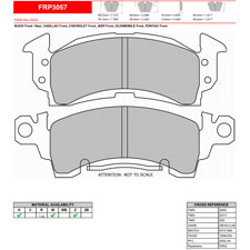 Ferodo FRP3057H DS2500 Performance Brake Pads, Chevy Blazer, Camaro, Front