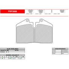 Ferodo FRP3069R DS3000 Racing Brake Pads, Alcon P type [4436]