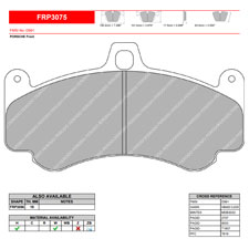 Ferodo FRP3075H DS2500 Performance Brake Pads, Porsche 911 Turbo, GT2, GT3, Front