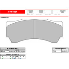 Ferodo FRP3081H DS2500 Performance Brake Pads, Alcon PNF4497x607 - Monoblock 6