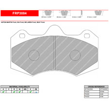 Ferodo FRP3084G DS3.12 Racing Brake Pads, McLaren MP4, 650 S, Front