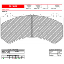 Ferodo FRP3106WB DS1.11 Thermally Bedded brake pads, Ferrari 488 Challenge