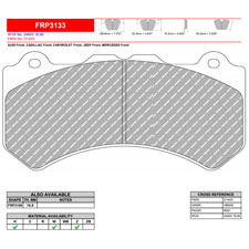 Ferodo FRP3133H DS2500 Performance Brake Pads, Corvette Z06, Camaro SS 1LE, Front