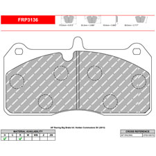 Ferodo FRP3136H DS2500 Performance Brake Pads, AP RACING CP7555 (17mm)