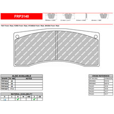 Ferodo FRP3140H DS2500 Performance Brake Pads, AP Racing CP6830, CP6831