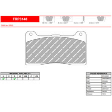 Ferodo FRP3148H DS2500 Performance Brake Pads, Wilwood Dynapro, Dynalite (7816)