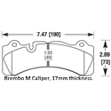 Porterfield R-4 Carbon Kevlar Racing Brake Pad AP 1320N R-4