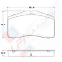 Porterfield R-4 Carbon Kevlar Racing Brake Pad AP 594.22 R-4